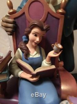 13 RARE Disney BEAUTY & the BEAST 10th Anniversary 4 Mini Snow Globe Figurine
