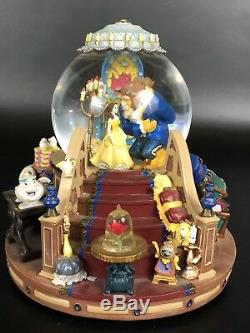 1991 Disney Beauty And The Beast The Encahnted Love SnowithWater Globe