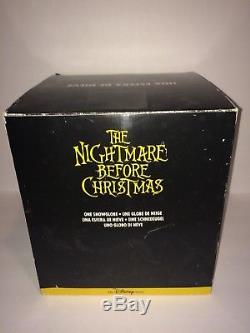 1993 Rare DISNEY Musical SNOWGLOBE Nightmare Before Christmas Halloween LIGHT UP
