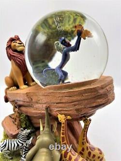 1994 Disney Lion King Pride Rock Circle of Life Musical Animated Snow globe