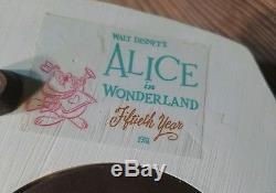 Alice In Wonderland 50th Anniversary Disney Store Snow Globe Musical MINT