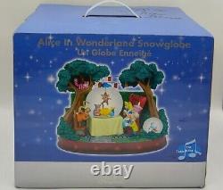 Alice In Wonderland double Snow Globe Mad Hatter's Tea Party Unbirthday Sealed