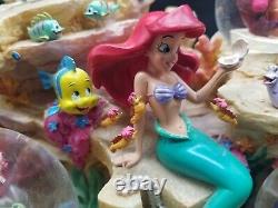 Ariel Little Mermaid Snow Globe Musical Under The Sea Music Box NO BOX Disney
