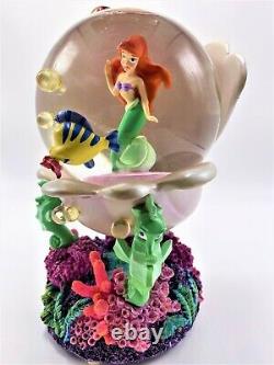 Ariel Little Mermaid Under The Sea Rare Musical Snow Globe