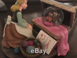Authentic Disney Parks Cinderella & Mice Sewing Snow Globe