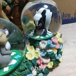 BAMBI miss bunny multi mini Globes Disney snow globe Rare Used BAMBI Disney