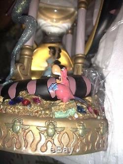 BRAND NEW DISNEY Aladdin Hourglass Snowglobe PRINCESS JASMINE IN ORIG BOX GLOBE