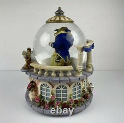 Beauty & The Beast Snow Globe Enchanted Love Vintage Disney Retired 1991 Rare