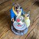 Beauty and The Beast Rose Snow Globe musical Excellent Condition