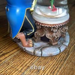 Beauty and The Beast Rose Snow Globe musical Excellent Condition