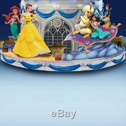 Bradford Disney Magical Glitter Snow Globe Castle Mickey Minnie Princess NEW