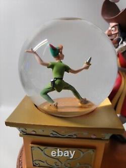 Captain Hook Villains Series Collectable Snow Globe Very Rare Rotating EUC