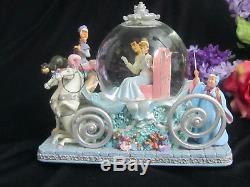 DISNEY 50th Anniversary CINDERELLA musical SNOW GLOBE carriage So This Is Love