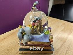 DISNEY 75th Years Of Love & Laughter Snow Globe Jiminy Mickey Ariel Dumbo Grumpy