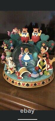 DISNEY Alice in Wonderland Snow Globe Figure RARE