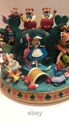DISNEY Alice in Wonderland Snow Globe Figure RARE