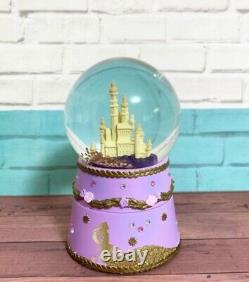 DISNEY Rapunzel Castle Accessory Case Snow Globe Purple/ Gold Color USED