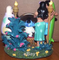 DISNEY STORE EXCLUSIVE LILO AND STITCH AS ELVIS SNOWGLOBE MUSICAL ALOHA OE WithBOX