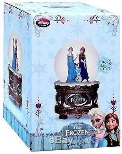 Disney Store Frozen Elsa Anna Olaf Musical'let It Go' Snowglobe Snow Globe-nib