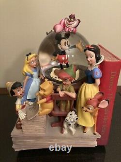 DIsney Store Through the Years Musical Snow Globe Bookend Set Volume 1 & 2