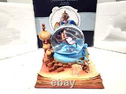 Discontinued Rare HTF Disney Aladdin Snow Globe Jasmine Genie Hallmark