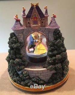 Disney 5-Princess Musical Dancing Snow Globe 9x10H Once Upon A Dream Excellent