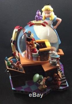 Disney ALICE IN WONDERLAND 50th Anniversary Alice's Trial Snow Globe in Box