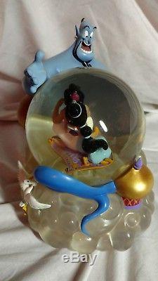 Disney Aladdin Jasmine Take A Magical Ride Snow Globe Musical Collectible Gift