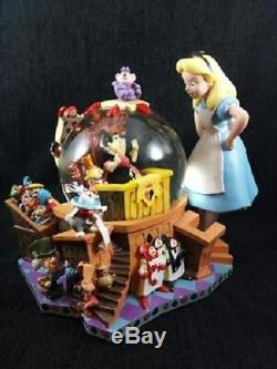 Disney Alice In Wonderland 50th Anniversary Alice's Trial Musical Snow Globe