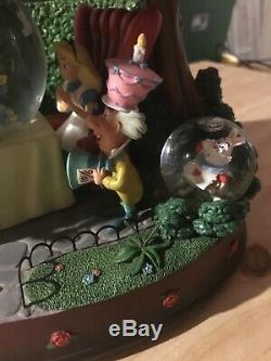 Disney Alice In Wonderland Snow Globe Mad Hatter's Tea Party Unbirthday. READ