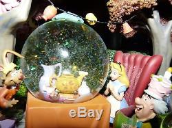 Disney Alice In Wonderland Tea Party Unbirthday Musical Snowglobe Snow Globe