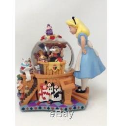 Disney Alice In Wonderland The Trial 50th Anniversary Snow Globe MINT In Box