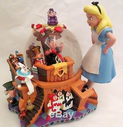 Disney Alice in Wonderland 50th Anniversary Alice's Trial Musical Snow Globe