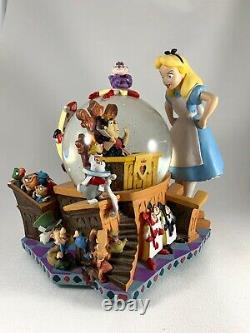 Disney Alice in Wonderland 50th Anniversary Snow Globe Alice's Trial