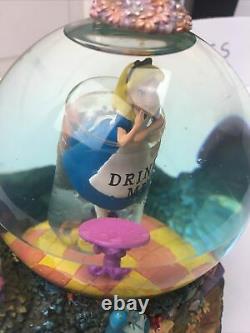 Disney Alice in Wonderland Drink Me Snow Globe All in the Golden Afternoon B8