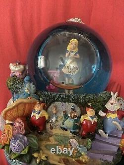 Disney Alice in Wonderland Drink Me Snow Globe All in the Golden Afternoon READ