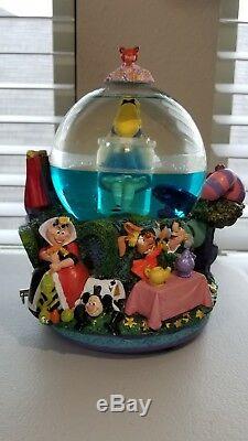 Disney Alice in Wonderland Drink Me Snow Globe All in the Golden blue water