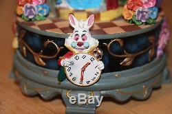 Disney Alice in Wonderland I'm Late Down the Rabbit Hole Hourglass Snowglobe