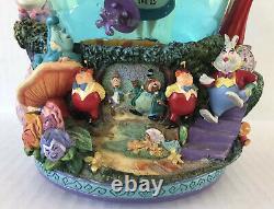 Disney Alice in Wonderland Snow Globe Drink Me Music Box In The Golden Aftern