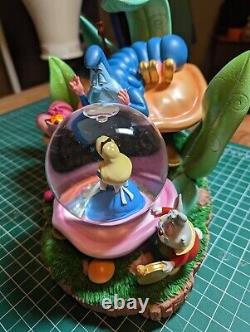 Disney Alice in Wonderland Snow Globe with Music Box All in the Golden Afternoon