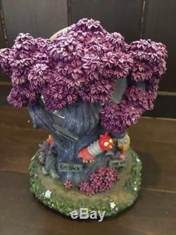 Disney Alice in Wonderland Snow Glove Dome Cheshire Cat Tulgy Wood Music Box