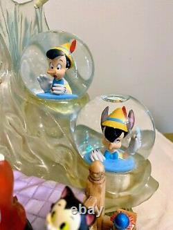 Disney Auctions Exclusive Pinocchio Blue Fairy Multi Snow Globe only 500 made
