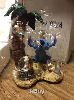 Disney Auctions Le 350 Lilo And Stitch Ducklings Snowglobe In Orig. Wrap Rare