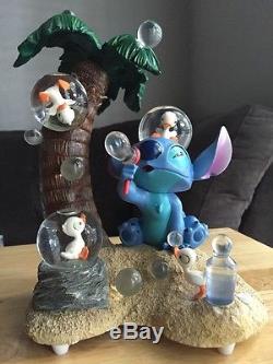 Disney Auctions Lilo And Stitch With Ducklings Snow globe LE Of 350