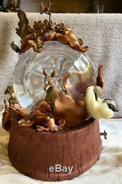 Disney Bambi 60th Anniversary Musical Snow Globe April Showers New Old Stock