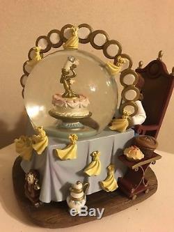 Disney Be Our Guest, Beauty And The Beast Snowglobe RARE