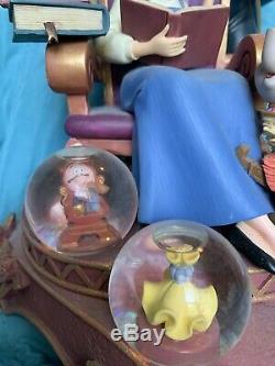 Disney Beauty And The Beast 10th Anniversary Snow Globe-Rare