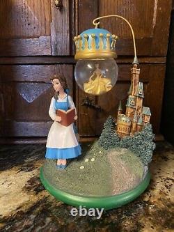 Disney Beauty And The Beast Belle Hanging Snow Globe Ornament No Box Figurine