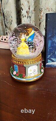 Disney Beauty And The Beast Bundle Snow Globe Music Box, Cup, Book, Decorative