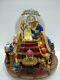 Disney Beauty And The Beast Flickering Lighted Fireplace Music Box Snow Globe